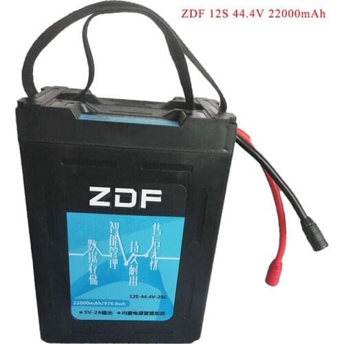 ZDF 12S 44.4V 22000mAh 22Ah Smart Lithium Polymer Rechargeable Battery lipo battery for DIY RC Drone UAV model