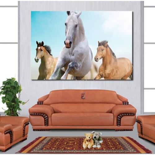 1 Piece Hot Running Horse Picture Decorative Art Oil Painting On Canvas Modern Home Wall painting Canvas Art HD Print Painting