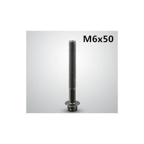 10 Pieces 6mm Hexagon 304 Pure Stainless Steel Motorcycle Screw Color Black Decoration Screw Titanium-plated