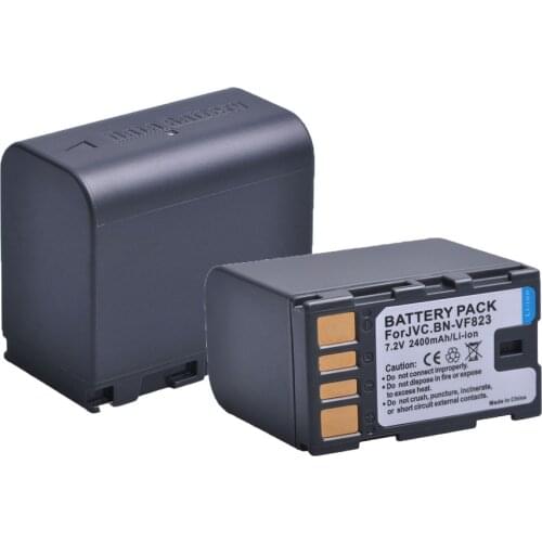 2PC 2400mAh BN-VF823 BN VF823U BN VF823 Camera Battery for JVC GZ-MG130 GZ-MG131 GZ-MG132 GZ-MG133 GZ-MG134 GZ-MG135 GZ-MG148