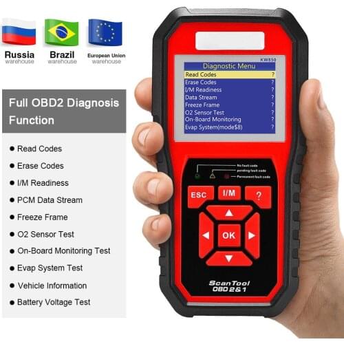 2020 Best OBD 2 Auto scanner OBD2 Scanner KW850 Full ODB2 Scanner Supports Multi-languages Auto Diagnostic Scanner