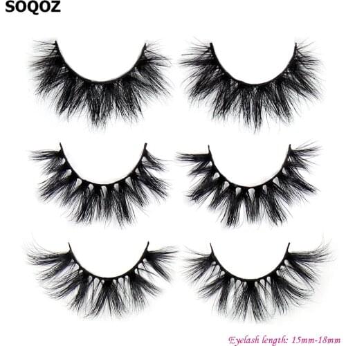 Makeup 3D Mink Lashes Natural False Eyelashes Dramatic Volume Fake Lashes 100% Cruelty free Lashes Handmade Reusable Eyelashes