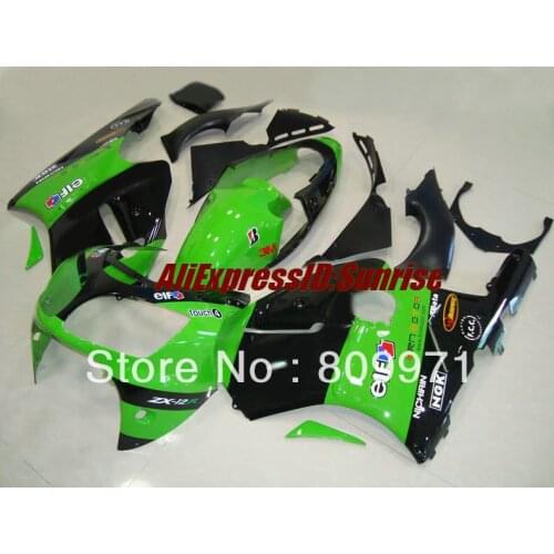 ABS green black Fairing kit for KAWASAKI Ninja ZX12R 00 01 ZX-12R ZX 12R 2000 2001 Full tank cover Fairings set+gifts
