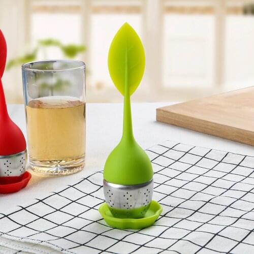 Teaware High temperature resistance Tea Infusers Tea Strainers Cute Leaf Filters Scented Tea Tools Silicone Reuseable