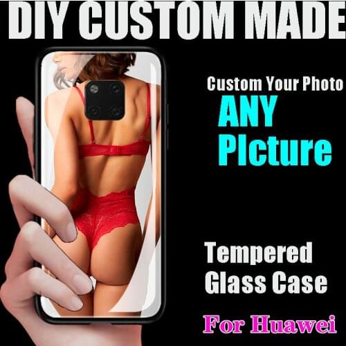 For Huawei Honor 6X 8A 8 A C X S 8C 8S 8X Max 10 10i 9 Lite 9X Pro P Smart 2020 2019 Case Custom Photo DIY Tempered Glass Cover
