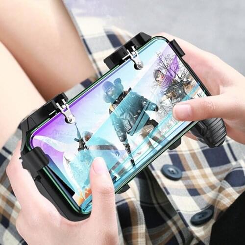 Four-finger Rechargeable Fast Shooting Controller Phone Game Handle Joystick Comfortable to Grip High Sensitive Games Accessory