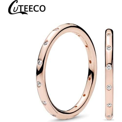 Женские золотые кольца CUTEECO China At AliExpress