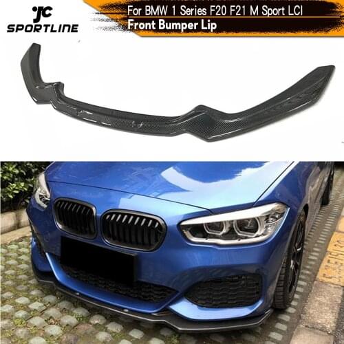 For BMW F20 F21 LCI M Sport Hatchback 2 Door 4 Door 2016 - 2018 Car Front Bumper Lip Spoiler Splitters M135i Carbon Fiber / FRP