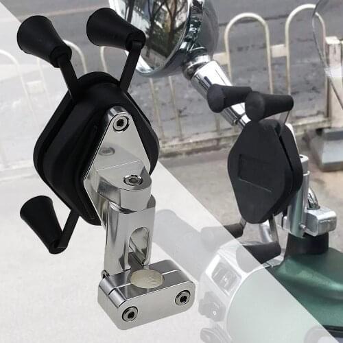 For Piaggio VESPA mobile phone holder GTS300 LX150 S150 mobile phone navigation bracket rearview mirror navigation bracket