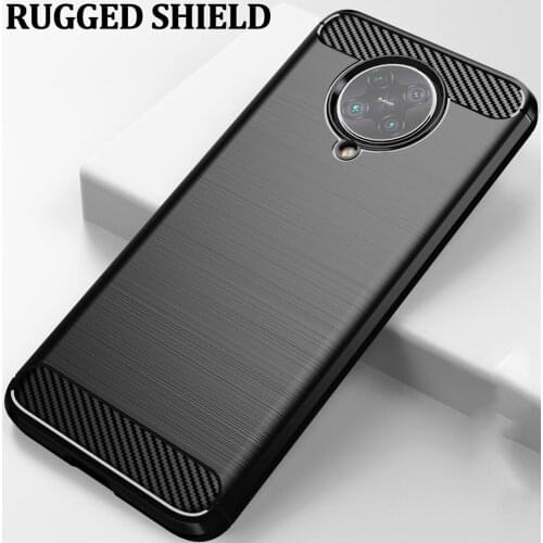 For Redmi K30 Pro Zoom Case Silicone Brushed Carbon Fiber Rugged Armor Case For Xiaomi Poco F2 Pro Case Redmi K30 Poco X2 Cover