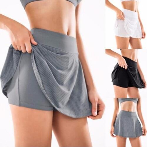 Women Tennis Skirt High Waist Dancing Fitness Workout Shorts Quick-drying Athletic Running Sport Shorts Equipment S-XXXL Size