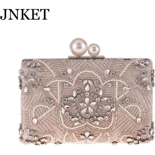 JNKET New Evening Bag Handmade Tote Bag Ladies Shoulder Cross Body Bag Banquet Bag Crossbody Bag Clutch Bag