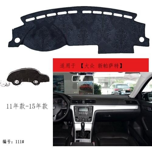 TOMMIA FOR Volkswagen Passat 11-15 Dashboard Pad Cover Dash Mat Anti-Sun Velvet Instrument