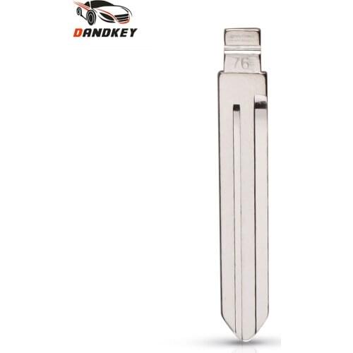 Dandkey Metal Blank Uncut Flip KD Replacement Folding Remote Key Blade Type #76 For Jianghuai Heyue Tongyue NO. 76 Blade