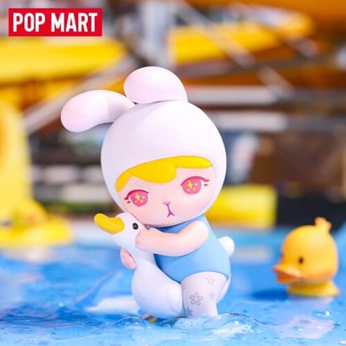 Original POP MART Bunny Childrens Heart Series Blind Box Toys Doll Random One Cute Anime Figure Gift Free shipping