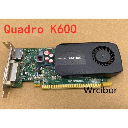 Original NVIDIA Quadro 600 / K600 1GB DDR3 SDRAM PCI Express x16 Graphics adapter