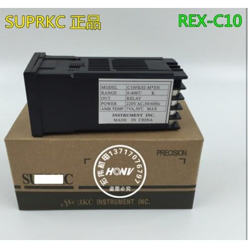 Temperature controller REX-C10 three-digit display REX-C10FK02-M * EN thermostat yellow relay