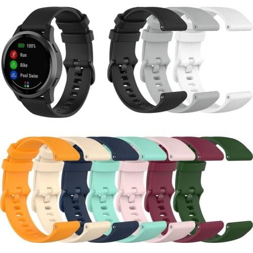 Silicone strap for Samsung watch 3/Active 2/Huawei watch GT2/Amazfit GTR Men/women Replacement strap for 22mm 20mm Sports strap