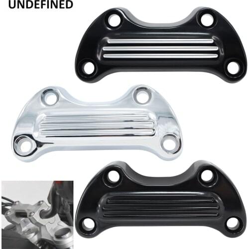 Motorcycle CNC Handlebar Top Clamp Bar Riser Mount Cover for Harley Touring Street Glide Softail Breakout Dyna Fat Boy Sportster