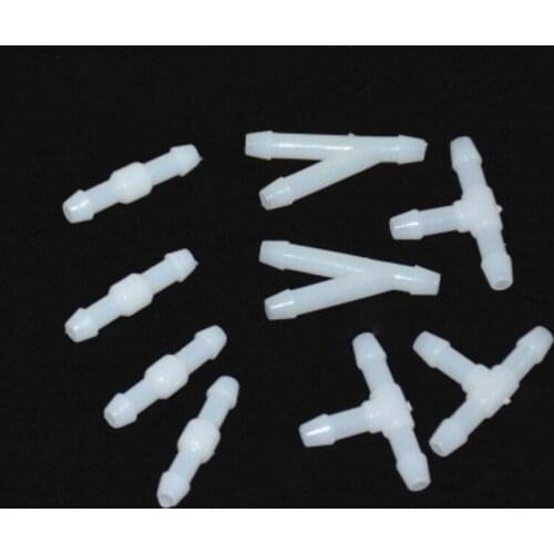 200pcs Universal car water pipe joint I type T type Y type Connecting tube plastic snap clip