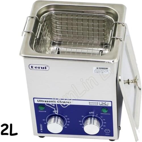 2L 80W Ultrasonic Cleaner Stainless Steel Glasser Washer Digital PCB Mechanical Jewelry Ultrasonic Cleaning Machine with Basket