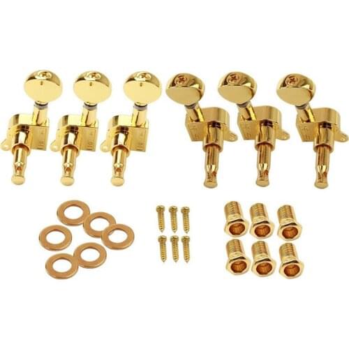 6pcs Electric Guitar String Tuning Pegs Locking Tuners Keys Machine Heads 3L+3R