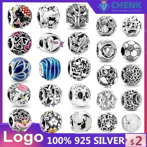 798950c00 Logo Charms Silver 925 Original Pendant Fit Pandora Bracelet Charms for Women Jewelry Making with Logo Factory Outlet