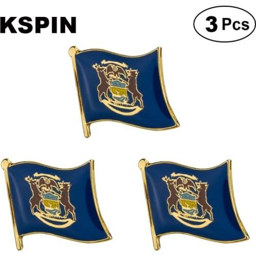U.S.A Michigan Lapel Pin Brooches Pins Flag badge Brooch Badges