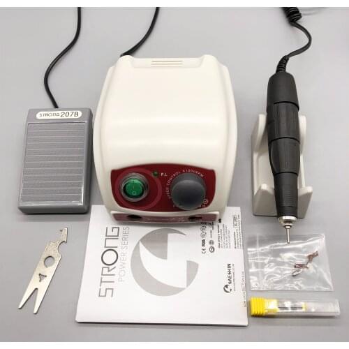 STRONG 210102L35000RPM micro motor phone and STRONG 207B control box electric nail drill manicure manicure equipment