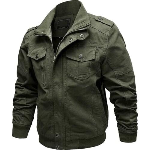 Military Jacket Men Winter Cotton Jacket Coat Army Mens Pilot Jacket Air Force Autumn Casual Cargo Jaqueta Dropshipping