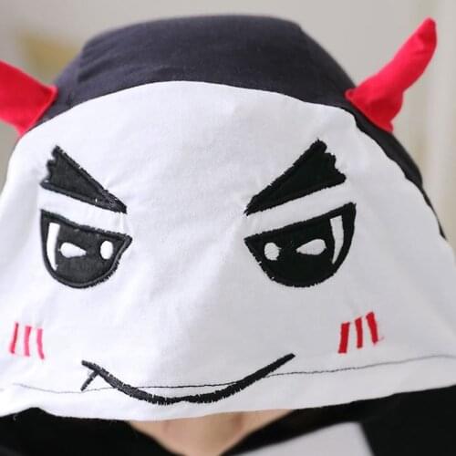 Cartoon Summer Halloween Dress Party Cosplay Costume Anime Animal Devil Onesie For Adult Women/Men Pajamas With Short Sleeve
