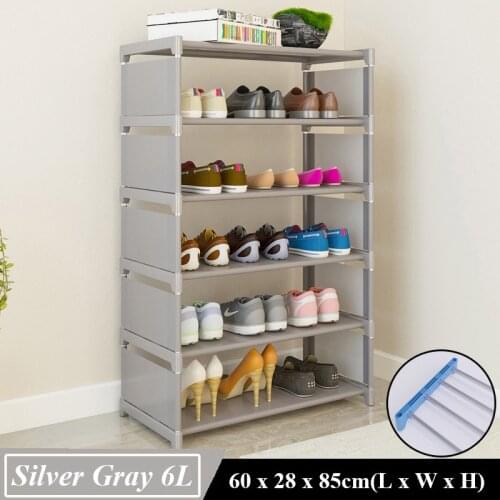 Multilayer Shoe Cabinets Durable Standing Storage Cabinet Easy to Assembled Shoes Oragnizer Closet DIY Simple Home Shoe Rack