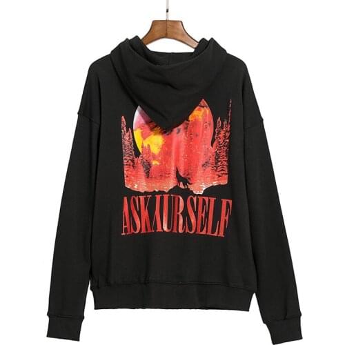 New High 2021 Men Luxury classic Sun ASKYURSELF Hoodies Hoody hooded Sweatshirts velvet Cotton Drake Thicken Fleece #060