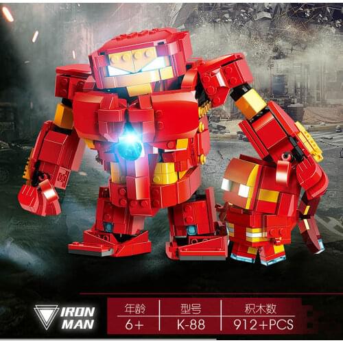 NEW!! Moc hero brickheadz Anti block Man Assembled Building Block Enlightenment Educational Toys for children gifts