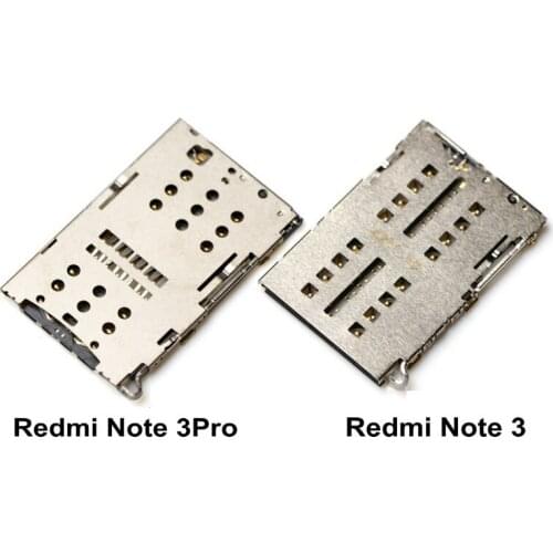 New SIM Card Reader Connector Junctor Socket Holder Slot for Xiaomi Redmi Note 3 / Note 3pro Replacement Parts