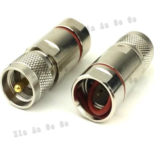 Wholesale UHF Clamp male connector for Corrugated copper 1/2" coaxial connector
