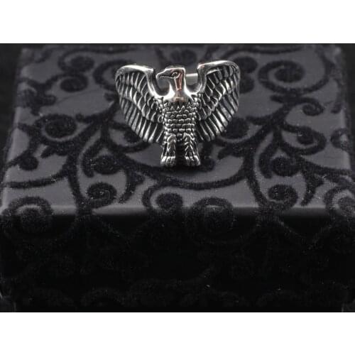 Handmade Eagle Silver Man Ring, Eagle Silver Men Ring, Eagle 925 Sterling Silver Ring