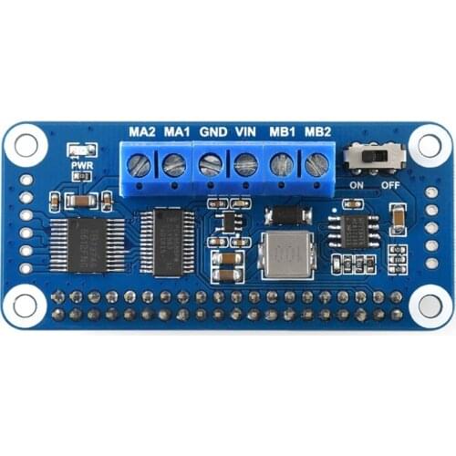 Waveshare Motor Driver HAT for Raspberry Pi Zero/Zero W/Zero WH/2B/3B/3B+ with I2C Interface New Products with free shipping