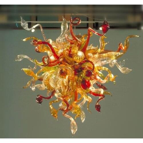 Hallway Glass Pendant Lamps Crystal Hand Blown Murano Chandelier Luxury for Hotel Home Living Dining Room Bar