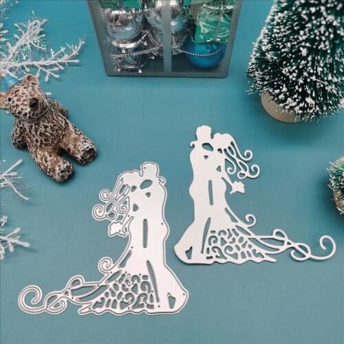Wedding Bride and groom die Stencil Metal Cutting Knives Cutting Dies Practice DIY Scrapbooking Album Die Cut Cutting Dies