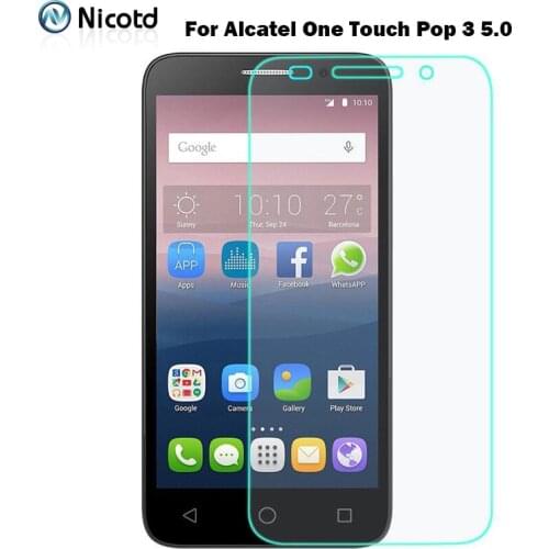 For Alcatel One Touch Pop 3 5.0 Screen Protector 2.5D Explosion-proof Tempered Glass Film For Onetouch Pop3 5 5015D 5065D 5015X