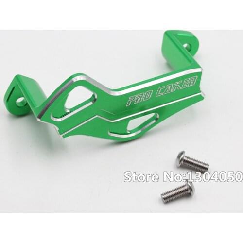 Green CNC aluminium billet Rear Brake Caliper Guard Protector cover For KAWASAKI KX250 KX450 06-16 KLX450R new