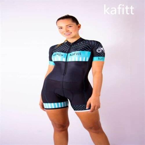 2021-kafitt-woman-cycling wear-bicycle-cycling-summer-short-sleeve-suit-little monkey 9D bib