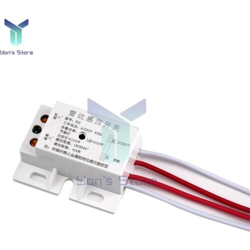 AC 220V Automatic PIR Delay Human Motion Induction Switch Sensor Detection Microwave Radar Induction Switch For Indoor lighting