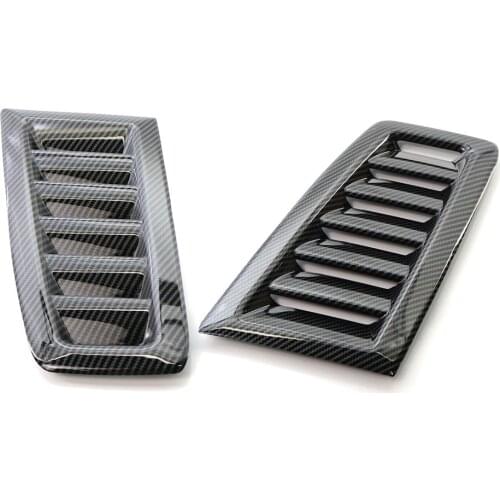 Car Air Flow Intake Hood Scoop Bonnet Vent Cover Stickers Decoration Styling For Ford Focus RS MK Carbon Fiber Texture