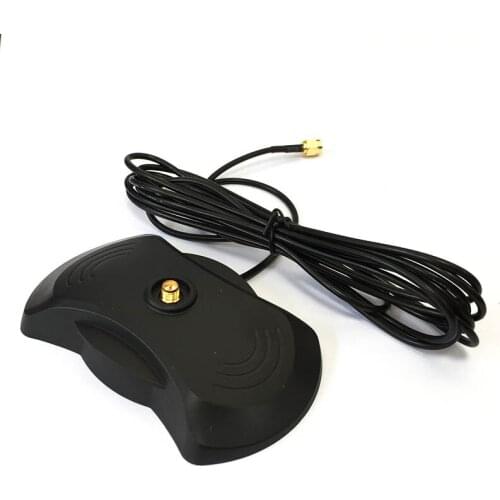 WIFI antenna base magnetic with 3m extension cable RP SMA plug mouse base