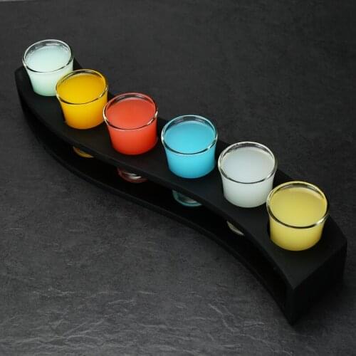 45ml Shot Glass Bullet Cup Set Spirits Glass Whiskey Cocktail Tasting Cup Wine Set Vodka Flame Cup Bar Family Gift Wine Glasses