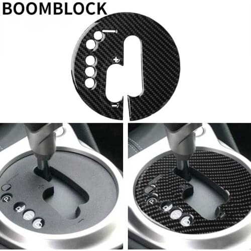 Car Center Gear Shift Box Panel Cover Frame Trim Carbon Fiber Sticker Automobile Accessories For Nissan 350Z 2006 2007 2008 2009