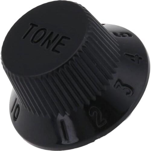 3pcs/set Black Plastic Electric Guitar Volume Adjusting Rotary Knob Potentiometer Cap Diameter 18mm Guitar Parts & Accessories