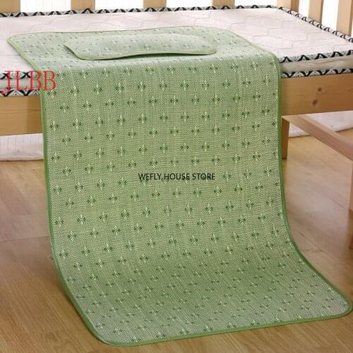 Home textile Child Summer bed mat cool mat kit (60*120cm mat +20*37cm pillow) Crib mat 100% plant fiber 2pcs/set kids bed cover
